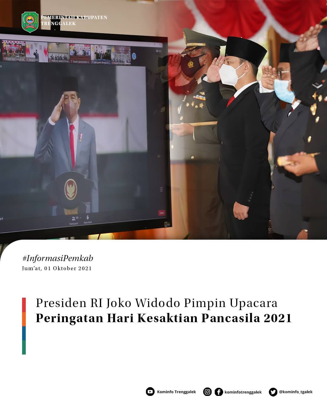 Presiden RI Joko Widodo Pimpin Upacara Peringatan Hari Kesaktian Pancasila 2021