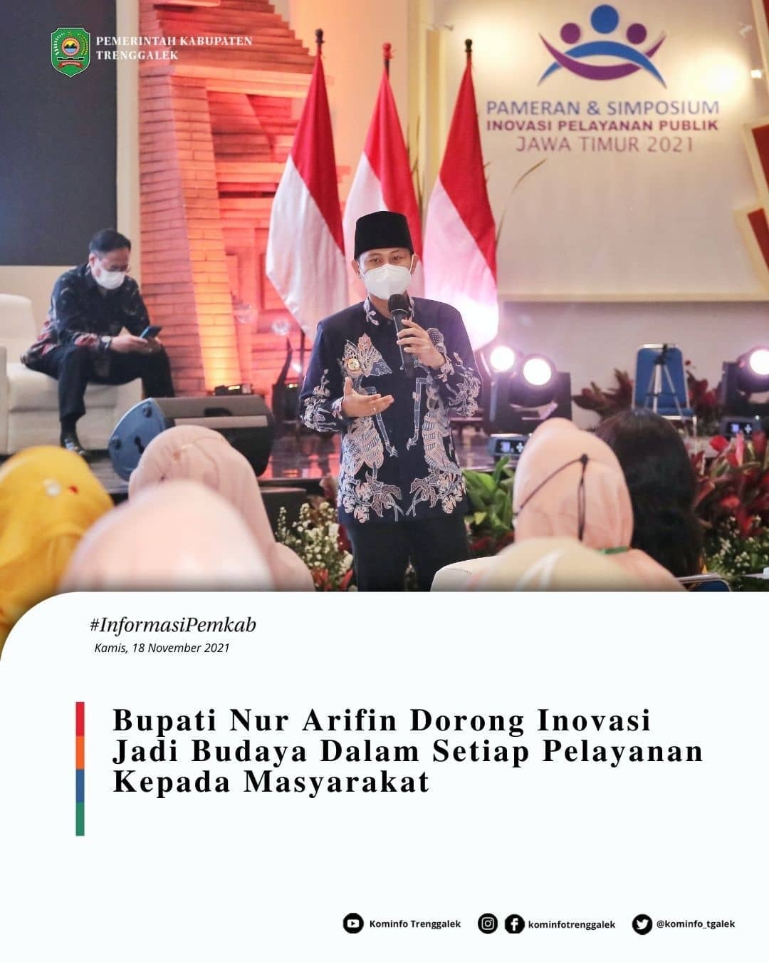 Bupati Nur Arifin Dorong Inovasi Jadi Budaya Dalam Setiap Pelayanan Kepada Masyarakat