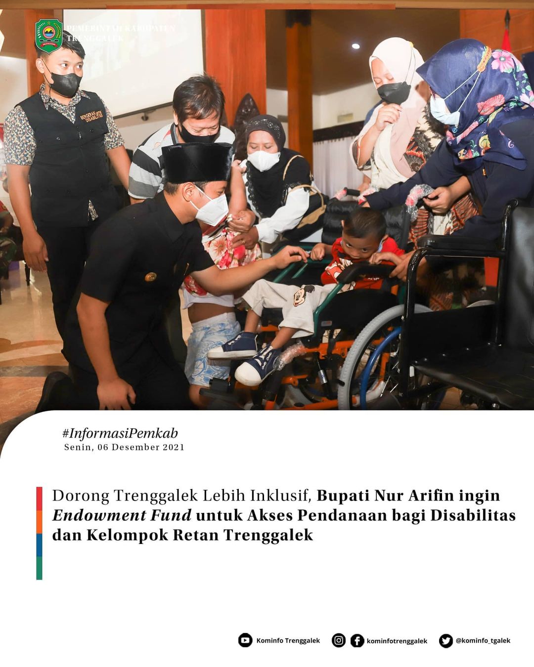 Dorong Trenggalek Lebih Inklusif, Bupati Nur Arifin ingin Endowment Fund untuk Akses Pendanaan bagi Disabilitas dan Kelompok Retan Trenggalek