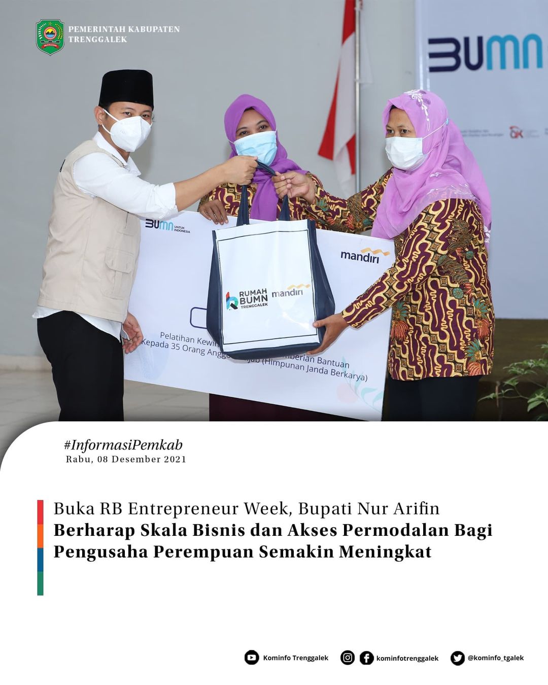Buka RB Intrepreneur Week, Bupati Nur Arifin Berharap Skala Bisnis dan Akses Permodalan Bagi Pengusaha Perempuan Semakin Meningkat