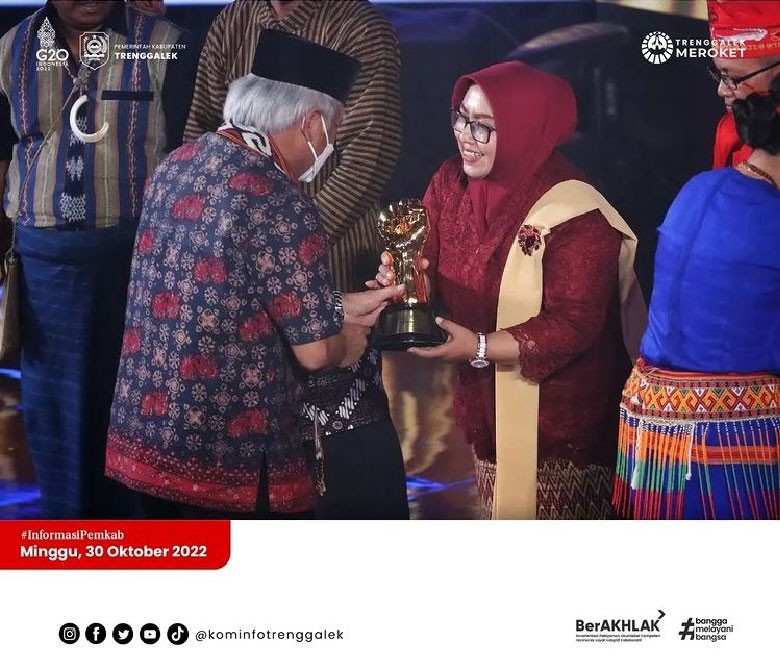 Malam Puncak Anugerah Desa Wisata Indonesia 2022, Desa Wisata Pandean Trenggalek Berhasil Raih Juara Harapan 1 Kategori Desa Wisata Berkembang