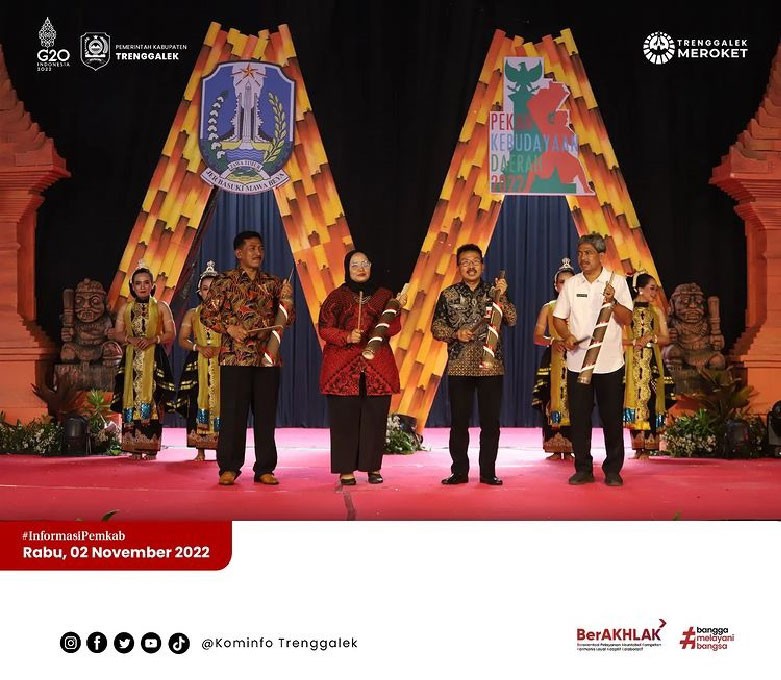 Sekda Trenggalek Hadiri Pembukaan Festival Dewi Cemara & Pekan Kebudayaan Daerah di Anjungan Cerdas Bendungan Tugu