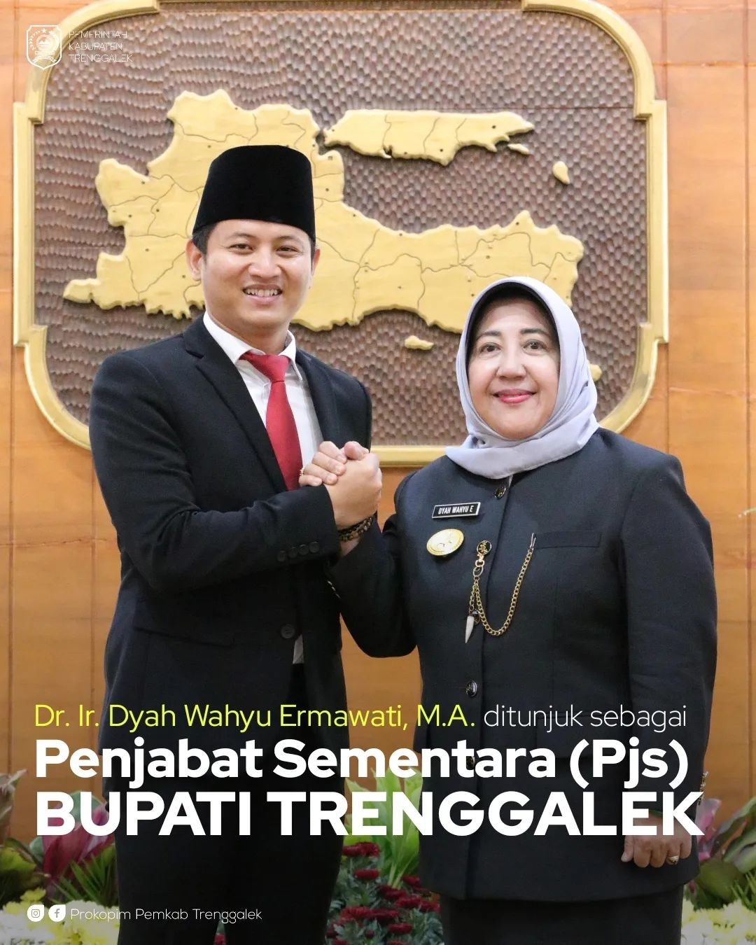 Dr. Ir. Dyah Wahyu Ermawati, M.A. Ditunjuk Sebagai Penjabat Sementara (Pjs) Bupati Trenggalek