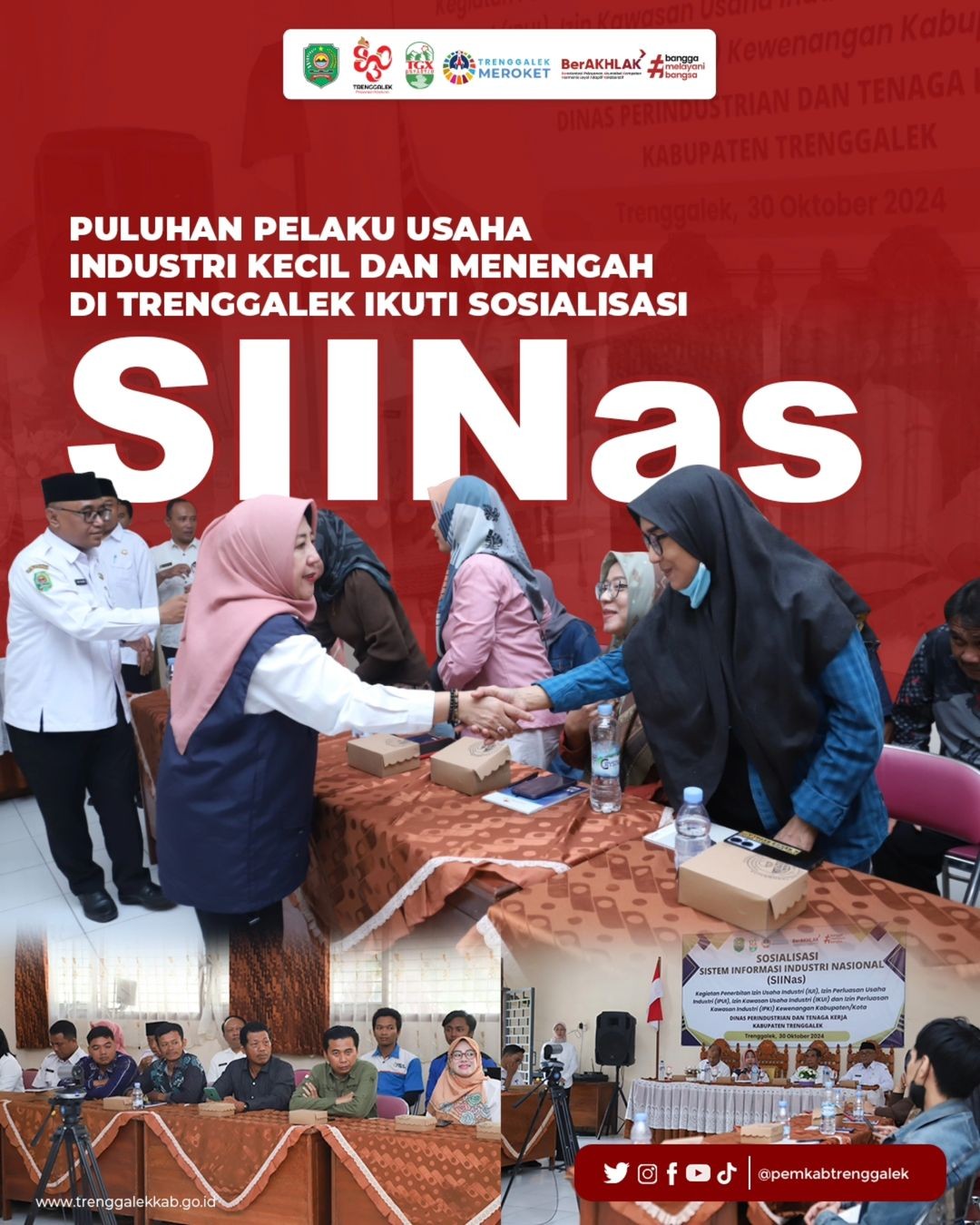 Puluhan Pelaku Usaha Industri Kecil dan Menengah di Trenggalek Ikuti Sosialisasi SIINas