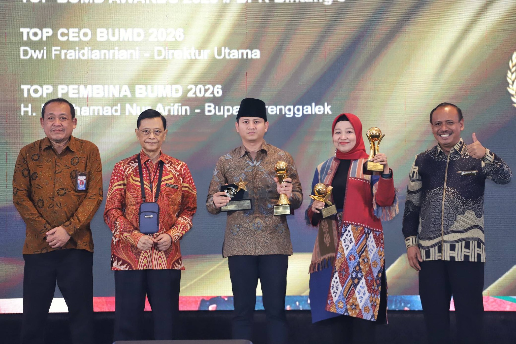 Kabupaten Trenggalek kembali meraih Golden Trophy Pada TOP BUMD Awards 2026