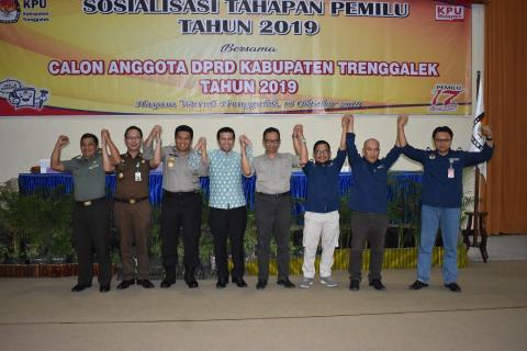 KPUD Trenggalek Sosialisasikan Tahapan Pemilu 2019